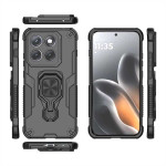 Хибриден гръб със стойка за Motorola Edge 70 Pro 5G - черен - 1