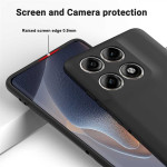 Силиконов гръб с верижка за Motorola Edge 70 Pro 5G - черен - 0