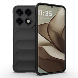 Подсилен силиконов гръб на ленти за Motorola Edge 70 Pro 5G - черен