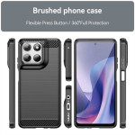 Силиконов гръб Rugged Armor за Motorola G57 Power 5G - черен - 3