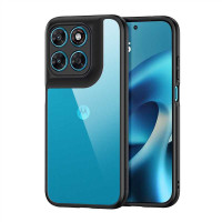 Силиконов гръб Rugged Armor марка IMAK за Motorola Moto G67/G77/G87 - черна рамка