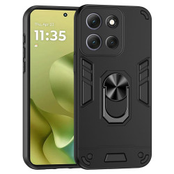 Хибриден гръб със стойка за Motorola G86 5G  - черен