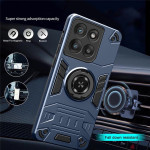 Хибриден гръб със стойка за Motorola G86 5G  - тъмно син - 2