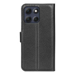Кожен калъф тип портмоне за Motorola G86 5G - черен - 0