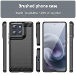 Силиконов гръб Rugged Armor за Motorola G86 5G - черен - 1