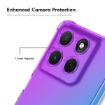 Силиконов гръб марка ENKAY за Motorola G86 5G - розово-син - 2