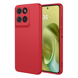 Силиконов гръб за Motorola G86 5G  - червен