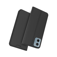 Тънък калъф страничен flip за Motorola Moto G06 – черен