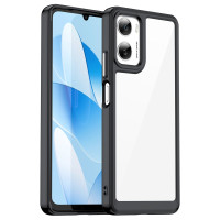 Силиконов гръб Rugged Armor за Motorola Moto G06 - черна рамка