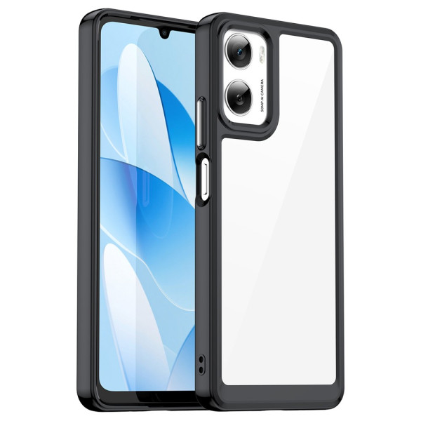 Силиконов гръб Rugged Armor за Motorola Moto G06 - черна рамка