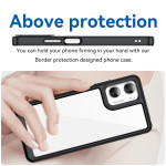 Силиконов гръб Rugged Armor за Motorola Moto G06 - черна рамка - 1