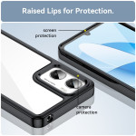 Силиконов гръб Rugged Armor за Motorola Moto G06 - черна рамка - 0