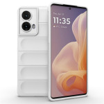 Подсилен силиконов гръб на ленти за Motorola Moto G85 5G - бял