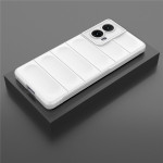 Подсилен силиконов гръб на ленти за Motorola Moto G85 5G - бял - 1