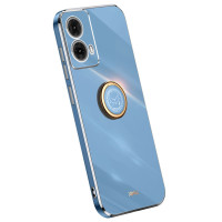 Силиконов гръб със стойка тип пръстен марка XINLI за Motorola Moto G85 5G - син