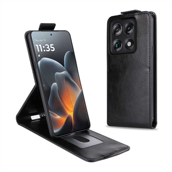 Кожен калъф flip за Motorola Signature 5G - черен Кожен калъф flip за Motorola Signature 5G - черен