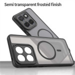 Силиконов гръб с MAGSAFE магнит за Motorola Signature 5G - черна рамка - 2