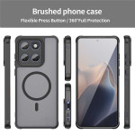 Силиконов гръб с MAGSAFE магнит за Motorola Signature 5G - черна рамка - 3