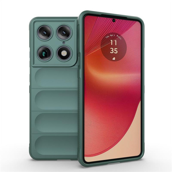 Подсилен силиконов гръб на ленти за Motorola Signature 5G - зелен