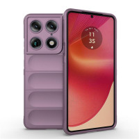 Подсилен силиконов гръб на ленти за Motorola Signature 5G - лилав