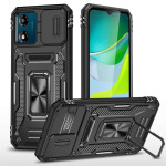 Хибриден гръб със стойка и слайдер за камера за Motorola E13 - черен Хибриден гръб със стойка и слайдер за камера за Motorola E13 - черен