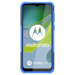 Двупластов гръб със стойка за Motorola E13 - син - 0 Двупластов гръб със стойка за Motorola E13 - син - 0