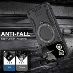 Силиконов гръб със стойка тип пръстен за Motorola E13 - черен - 2 Силиконов гръб със стойка тип пръстен за Motorola E13 - черен - 2