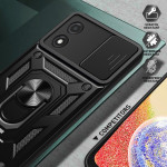 Хибриден гръб със стойка за Motorola E13 - черен - 1 Хибриден гръб със стойка за Motorola E13 - черен - 1