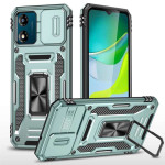 Хибриден гръб със стойка за Motorola E13 - зелен Хибриден гръб със стойка за Motorola E13 - зелен