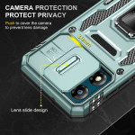 Хибриден гръб със стойка за Motorola E13 - зелен - 1 Хибриден гръб със стойка за Motorola E13 - зелен - 1