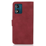Калъф тип портмоне марка KHAZNEH за Motorola E13 - винено червен - 2 Калъф тип портмоне марка KHAZNEH за Motorola E13 - винено червен - 2