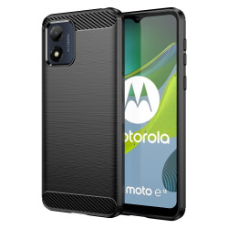 Силиконов гръб Rugged Armor за Motorola E13 - черен