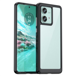 Силиконов гръб Rugged Armor за Motorola Edge 40 Neo 5G - черна рамка