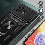 Хибриден гръб със стойка за Motorola Edge 40 Pro 5G - черен - 2