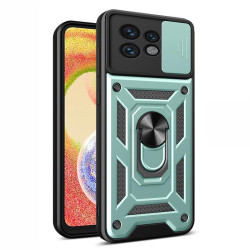 Хибриден гръб със стойка за Motorola Edge 40 Pro 5G - зелен