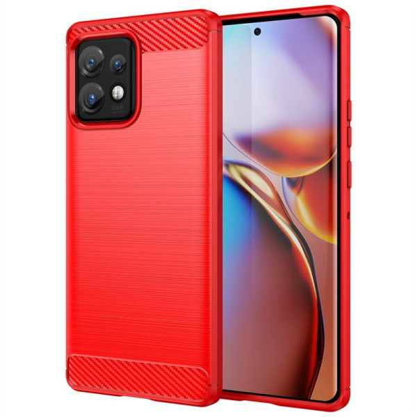 Силиконов гръб Rugged Armor за Motorola Edge 40 Pro 5G - червен