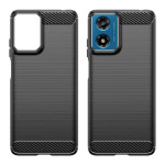 Силиконов гръб Rugged Armor за Motorola Moto G04 - черен - 1