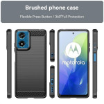 Силиконов гръб Rugged Armor за Motorola Moto G04 - черен - 2
