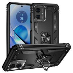 Хибриден гръб със стойка за Motorola G54 5G - черен
