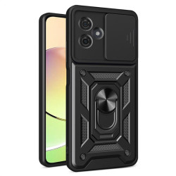 Хибриден гръб със стойка и слайдер за Motorola G54 5G - черен