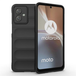 Силиконов гръб на черти за Motorola G54 5G - черен