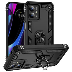 Хибриден гръб със стойка за Motorola Moto G14 - черен