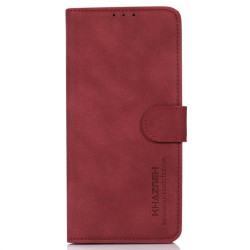 Калъф тип портмоне марка KHAZNEH за Motorola Moto G14 - винено червен