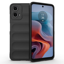 Подсилен силиконов гръб на ленти за Motorola Moto G34 5G - черен
