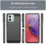Силиконов гръб Rugged Armor за Motorola Moto G84 5G - черен - 1
