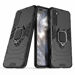 Хибриден гръб със стойка за OnePlus Nord - черен