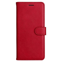 Кожен калъф тип портмоне за OnePlus Nord CE 2 5G - червен