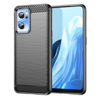 Релефен силиконов гръб за OnePlus Nord CE 2 5G - черен