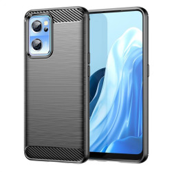 Релефен силиконов гръб за OnePlus Nord CE 2 5G - черен