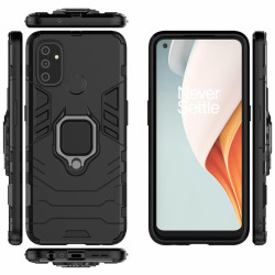 Хибриден гръб със стойка за OnePlus Nord N100 - черен
